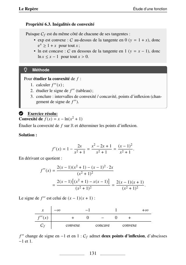Étude d'une fonction, p. 131