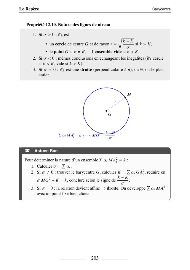 Barycentre, p. 203